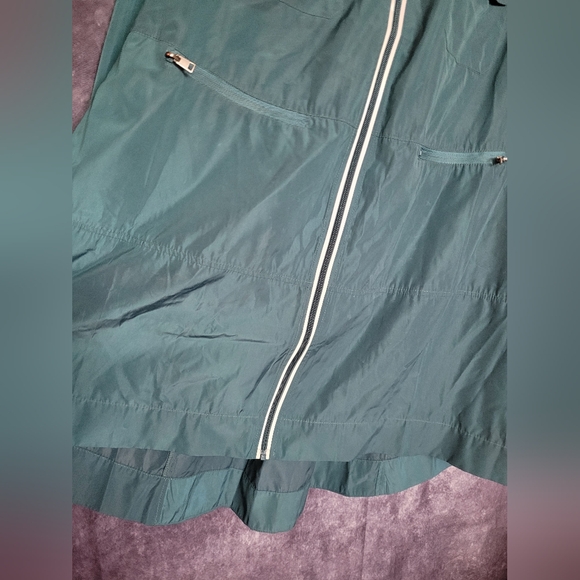 1X Plus Sized Zuda Teal Hooded Raincoat From LAURA - Picture 5 of 15